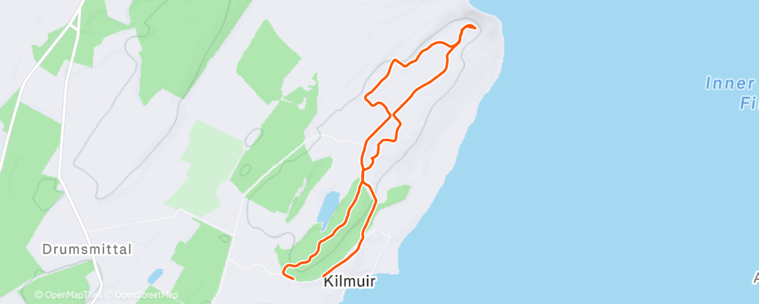 Map of the activity, Lunch Hike