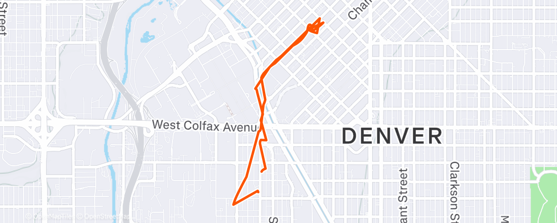 Map of the activity, Morning Trail Run