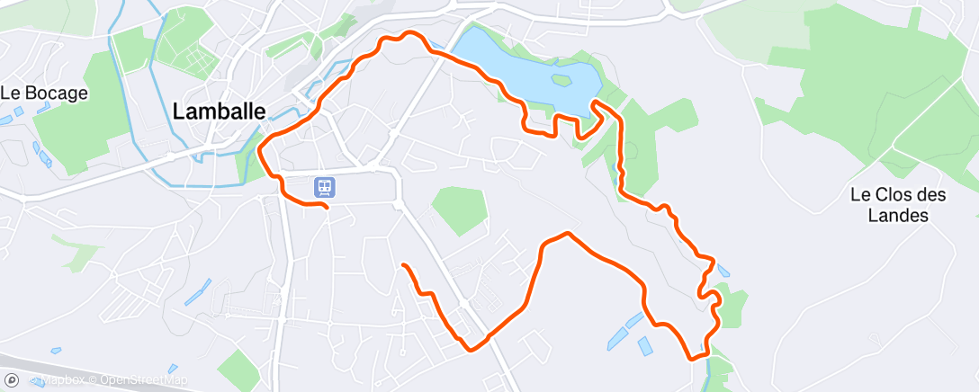 Mapa de la actividad (Lunch Run)