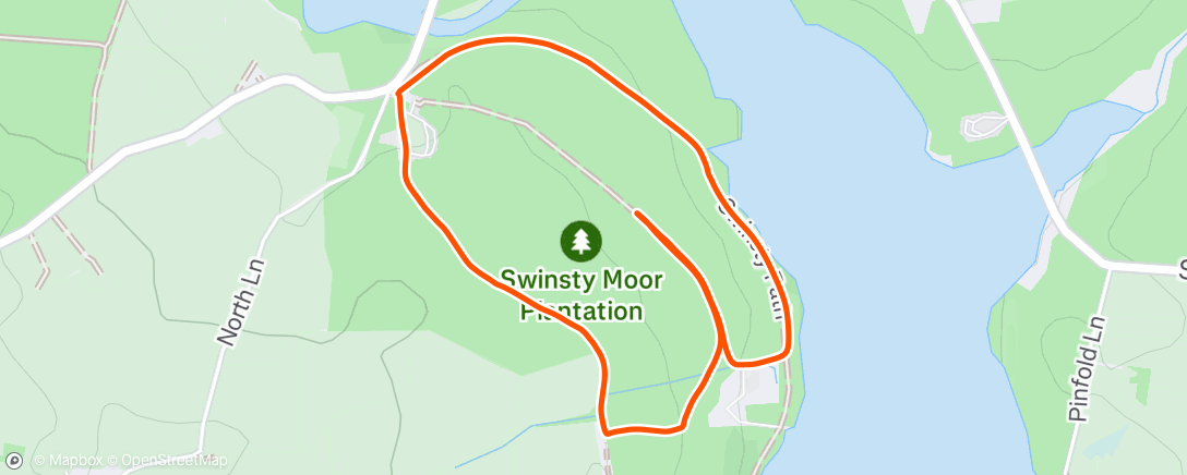 Map of the activity, Swinsty Moor Loop Punk Panther Unique