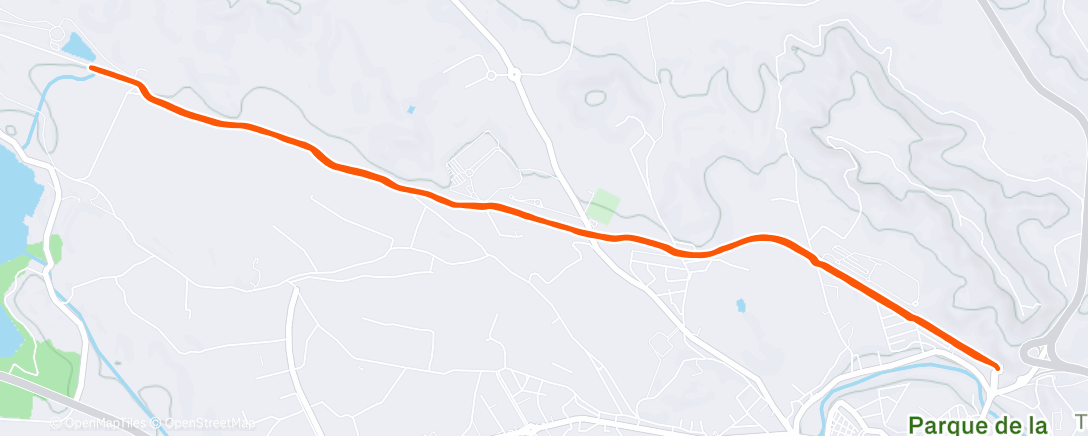 Map of the activity, Carrera de tarde