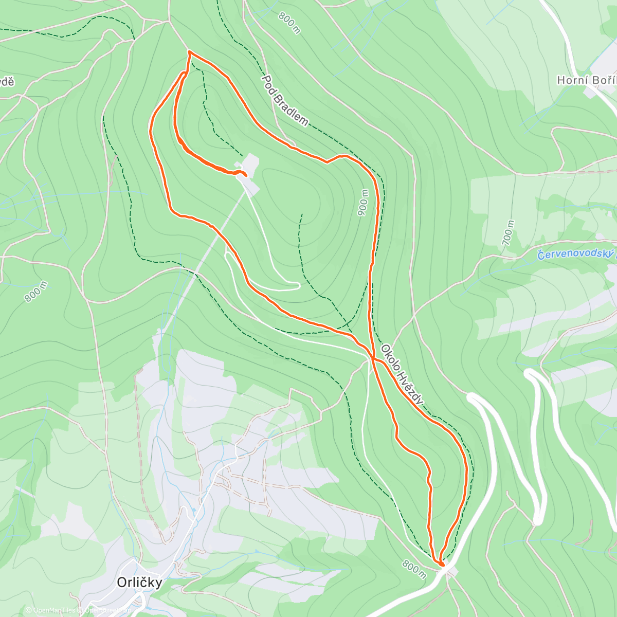 Карта физической активности (Suchák Hike)