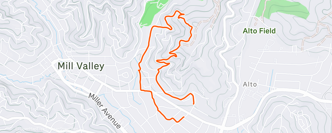 Map of the activity, Hike from CGB’s