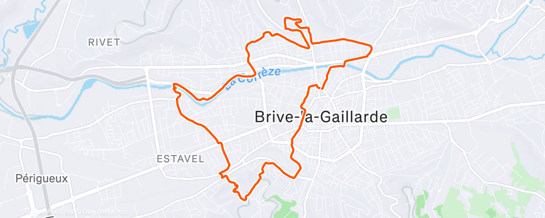 Map of the activity, Sortie PBAC 🔵🟠
