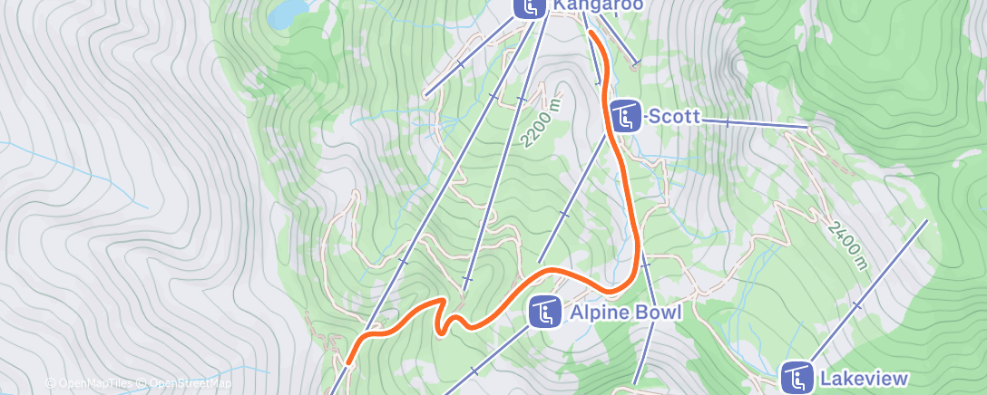 Map of the activity, Morning Workout