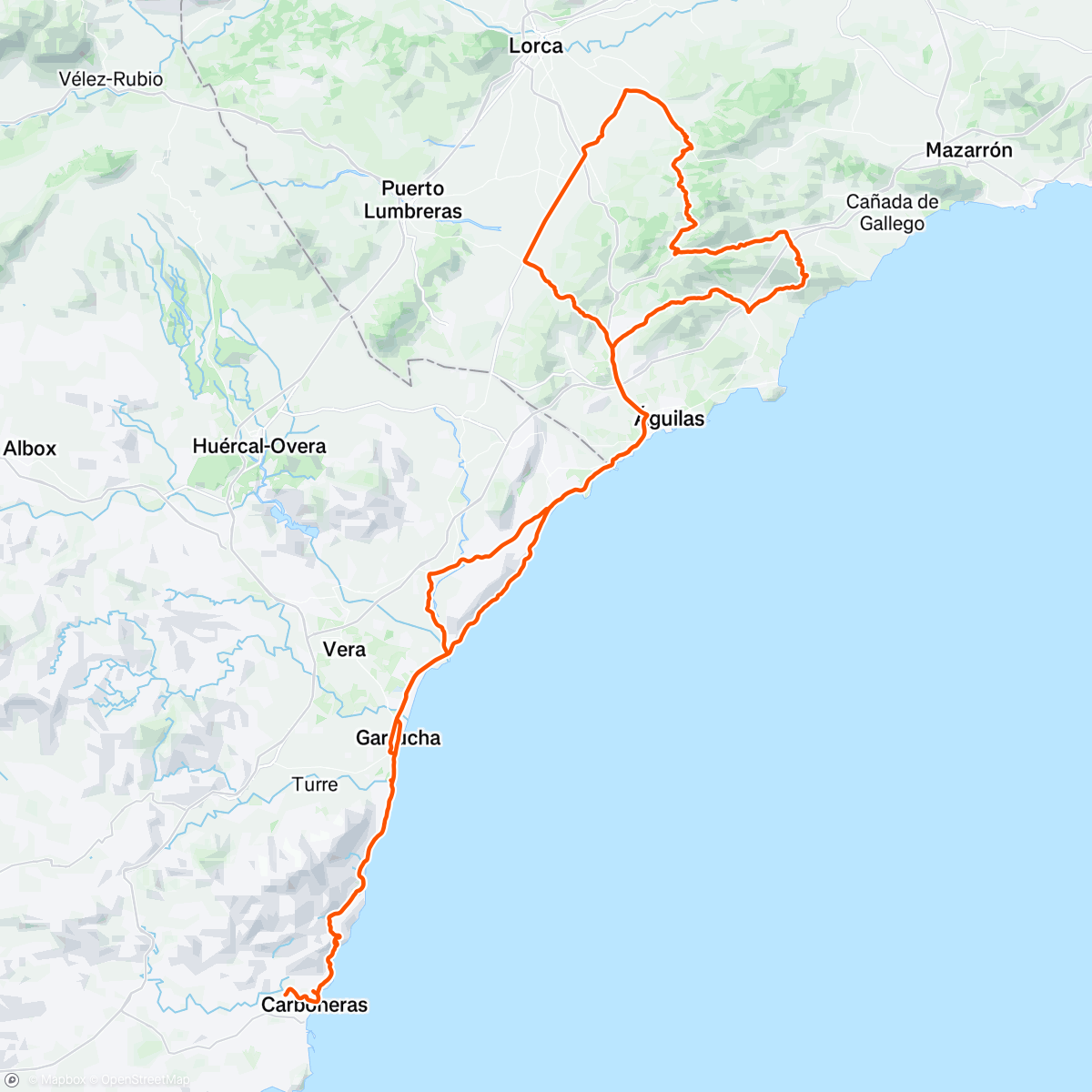 Map of the activity, Morning Ride