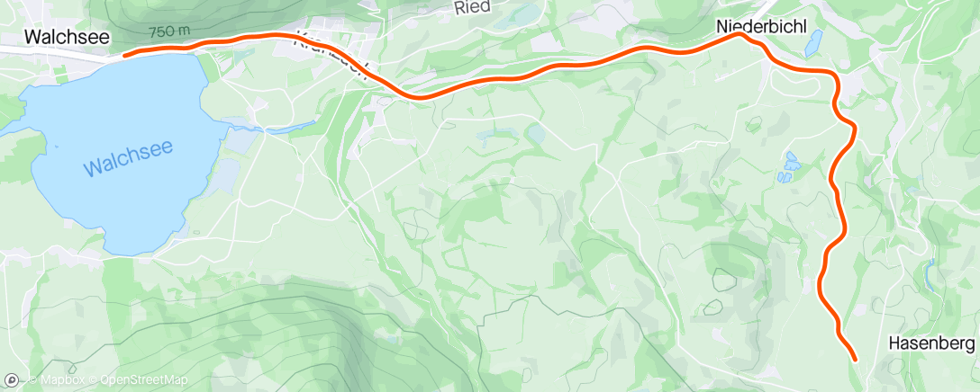 Karte der Aktivität „ROUVY - Challenge Kaiserwinkl-Walchsee | Austria 42km”