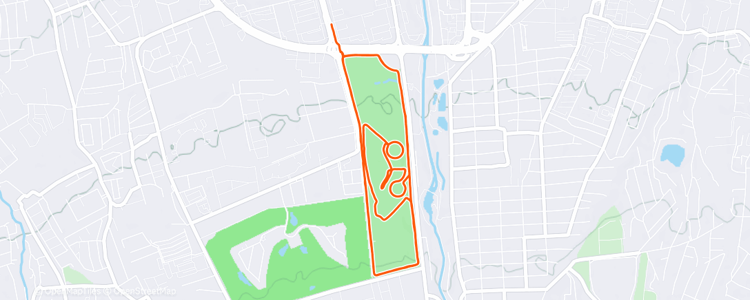 Map of the activity, Утренний забег