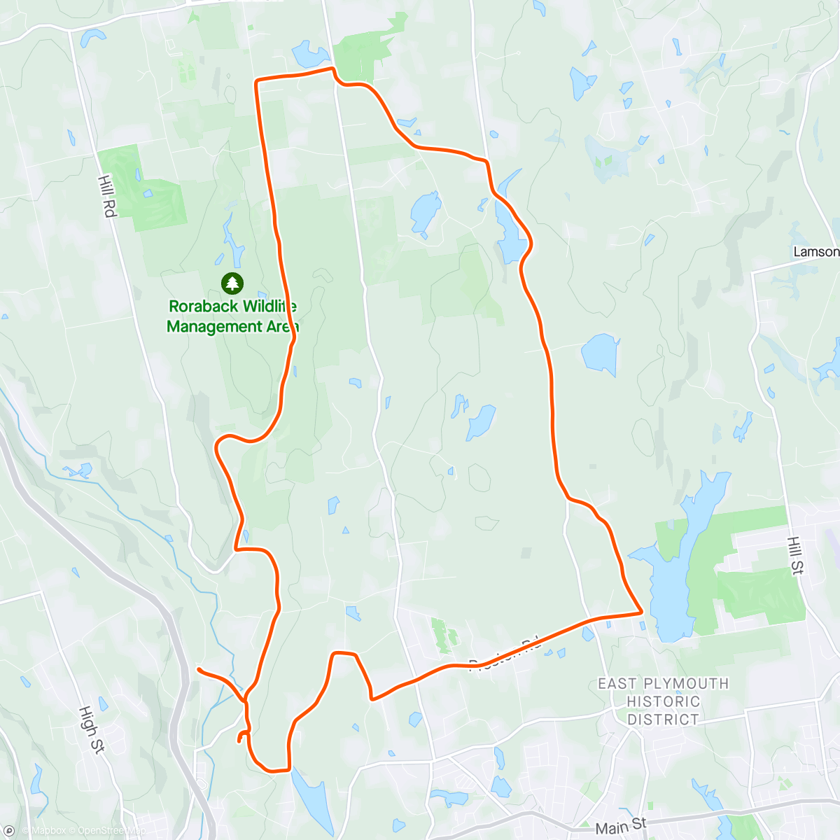 Mapa de la actividad (South North)