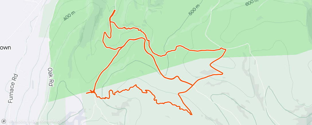 Карта физической активности (Afternoon Mountain Bike Ride)