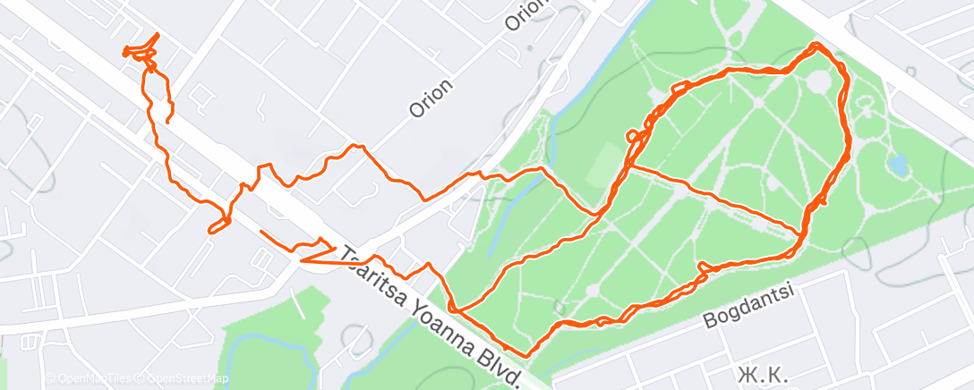 Map of the activity, NachmittagSpaziergang