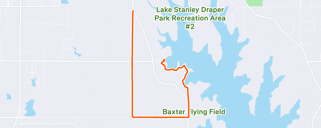 Map of the activity, Morning Run