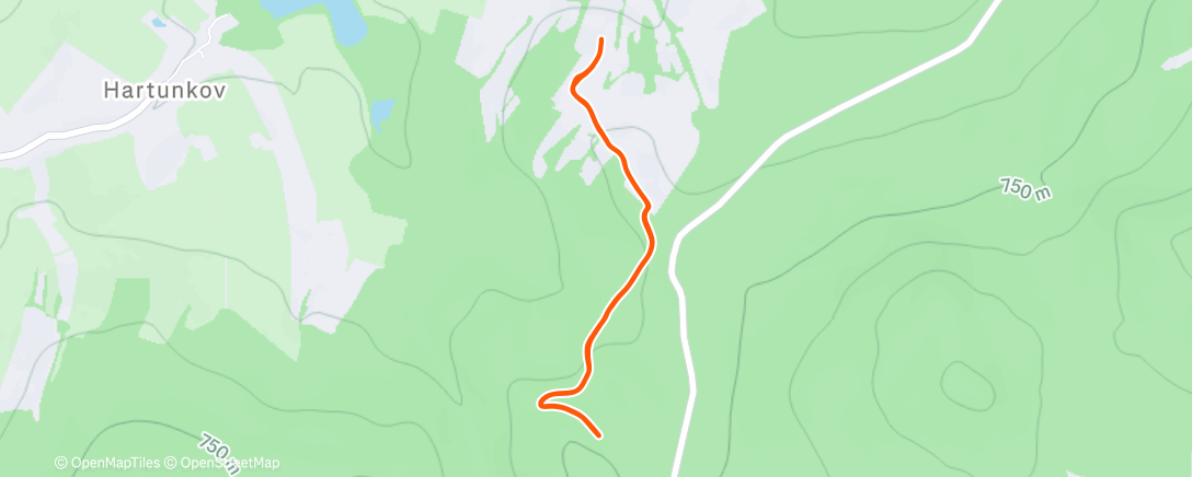 Map of the activity, Afternoon Walk