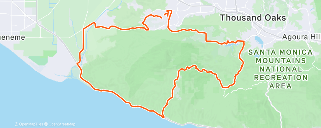 Map of the activity, Morning Ride