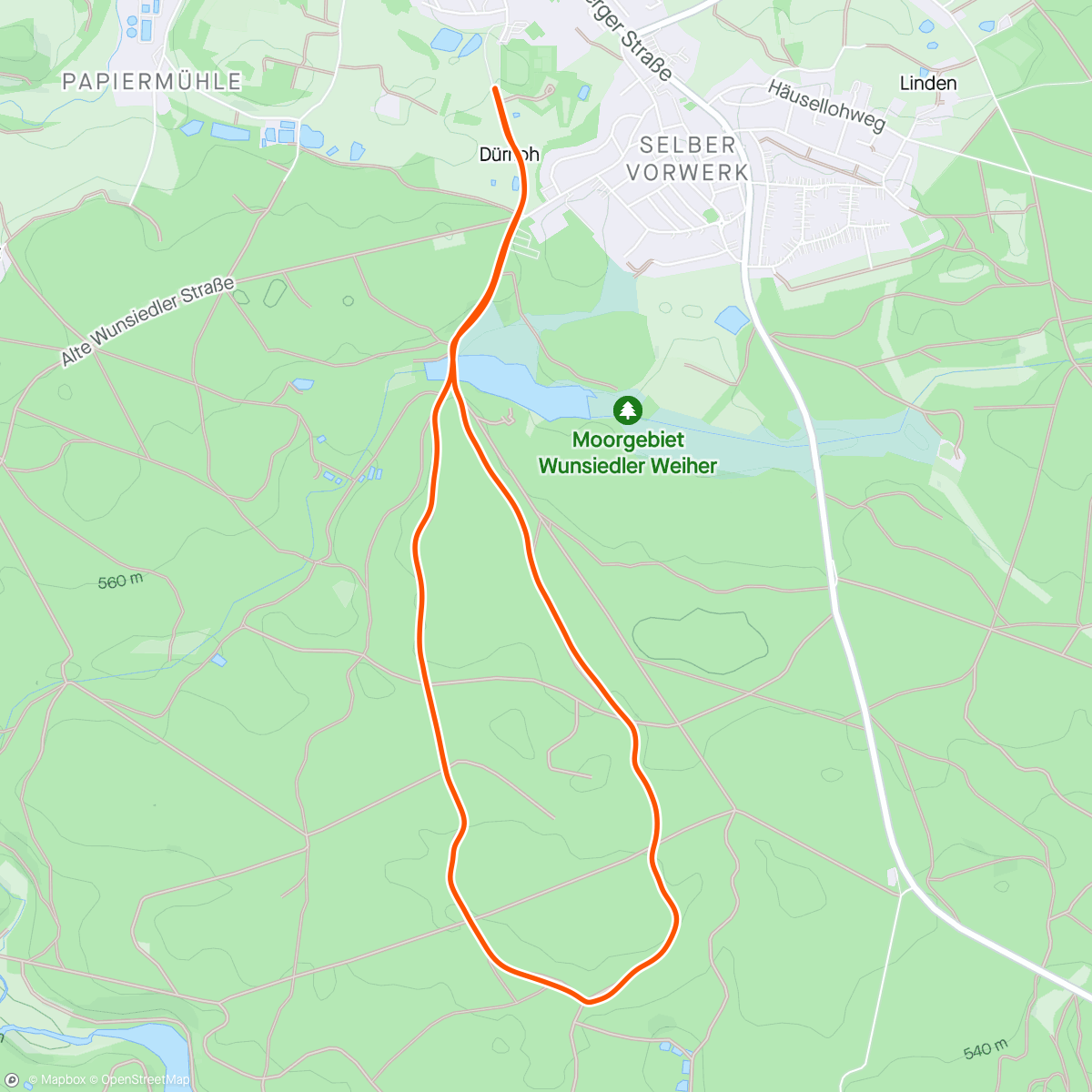 Map of the activity, Hutschenreuther Lauf 2024
