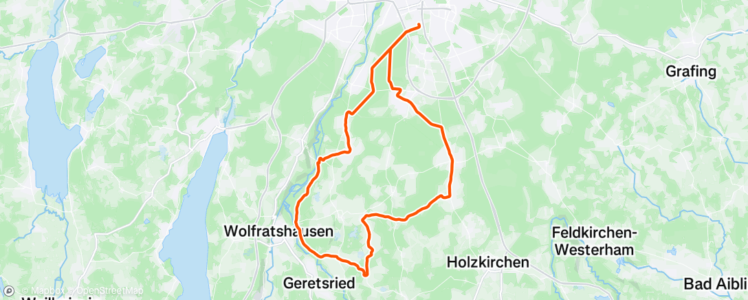 Map of the activity, Morning Ride