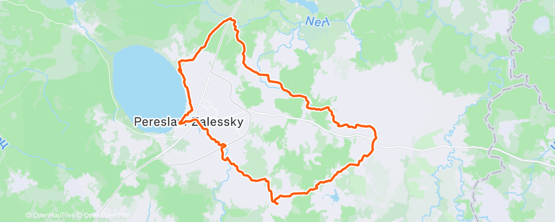 Map of the activity, MadFox k70