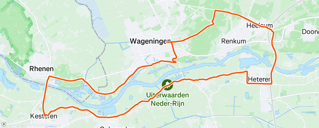 Map of the activity, Morning Ride