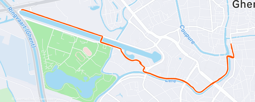 Карта физической активности (Ghent 🇧🇪)