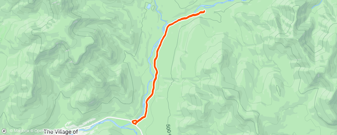 Map of the activity, Morning achilles walk