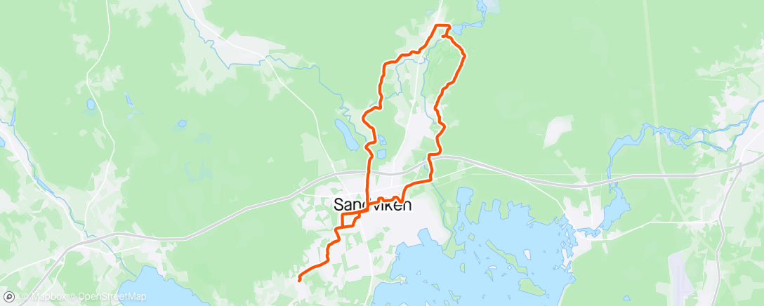 Map of the activity, Tur och retur Högbo med fika vid Qvarn 🌞