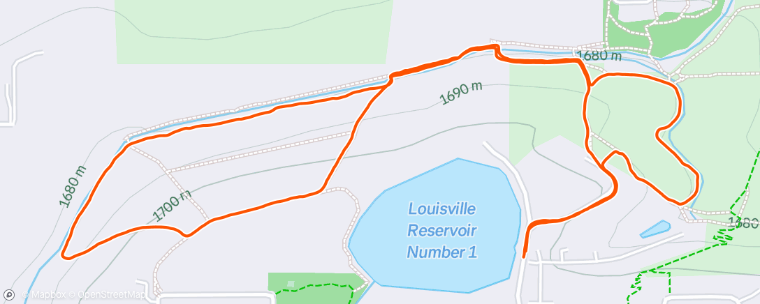 Map of the activity, Morning Walk