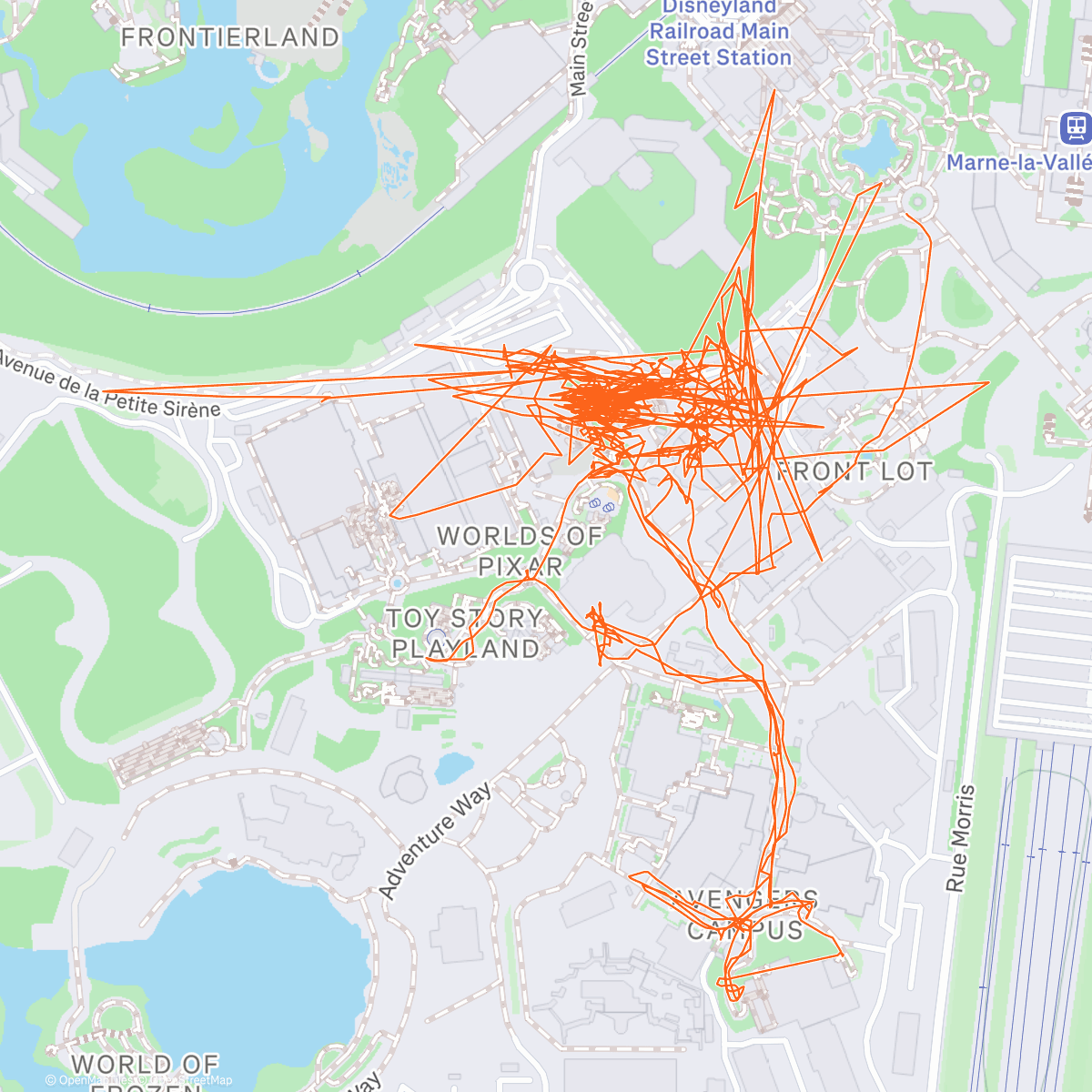 Карта физической активности (Disney2🐭❤️)