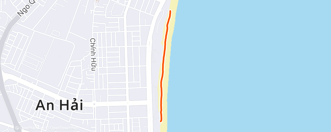 Map of the activity, Morning Run part.1