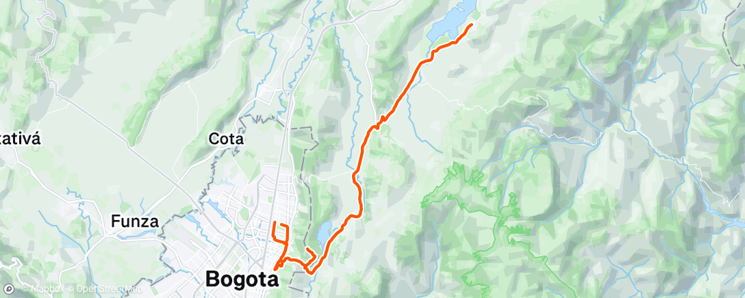 アクティビティ「Bicicleta por la mañana」の地図