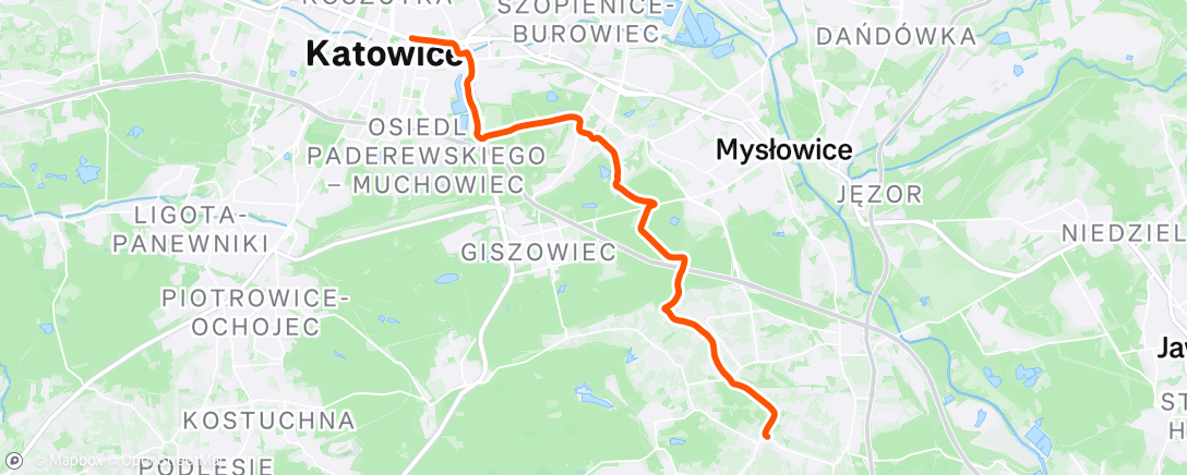 Map of the activity, Afternoon Ride