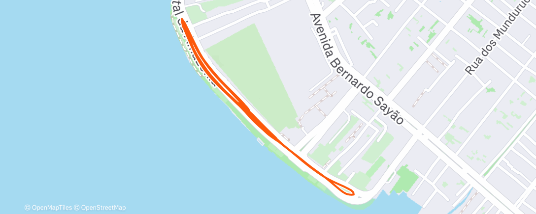 Map of the activity, Morning Run