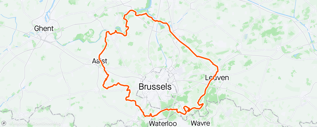 Map of the activity, Tour de Bruxelles