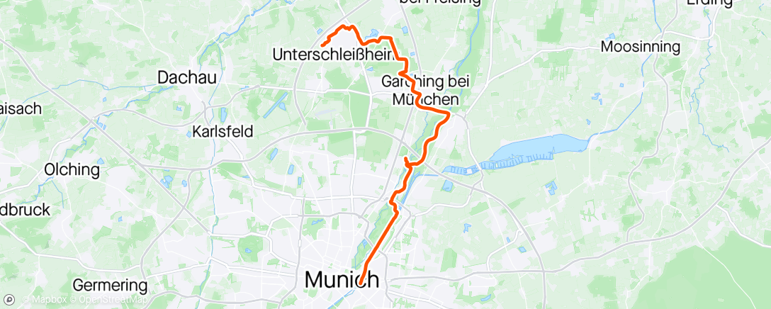 Mapa de la actividad, Gravel-Fahrt am Nachmittag/ Wieder Hoam