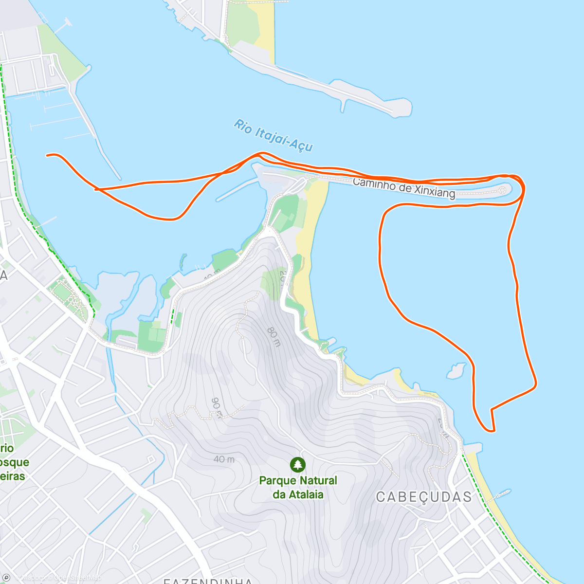Map of the activity, Remo matinal