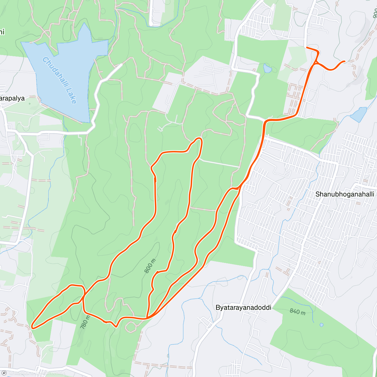 Map of the activity, Weekend trail long run !!