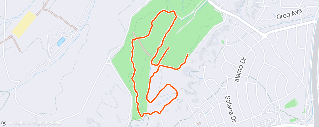 Map of the activity, Dog park