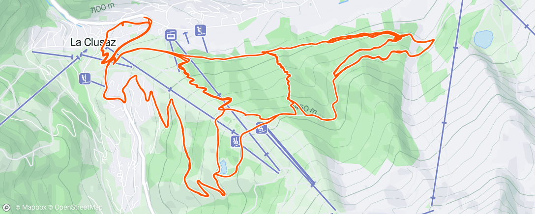 Map of the activity, La Cluzas trail day 🥳
