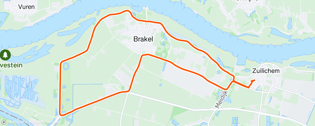 Map of the activity, Rondje Dunea