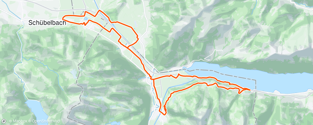 Map of the activity, Lunch Ride