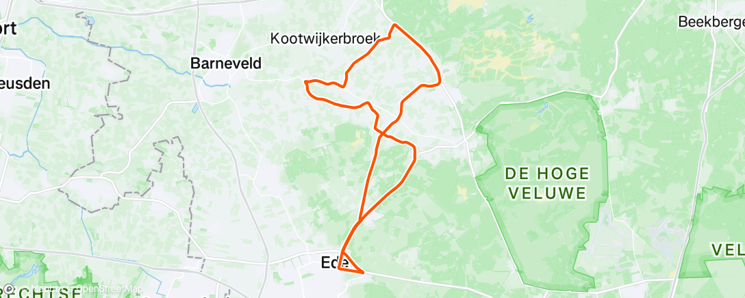 Map of the activity, Morning Ride