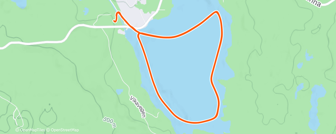 Карта физической активности (Easy Double Pole Lake Ski)