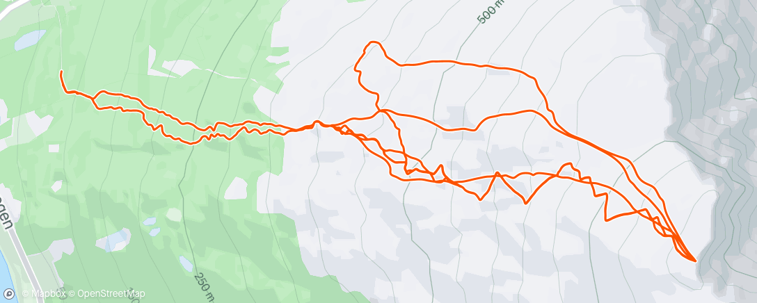 Map of the activity, 🐻-økta