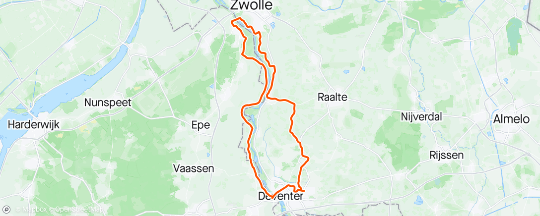 Map of the activity, Rondje Zwolle