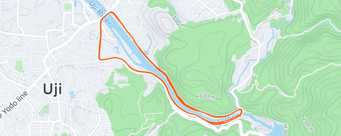 Map of the activity, Morning Run