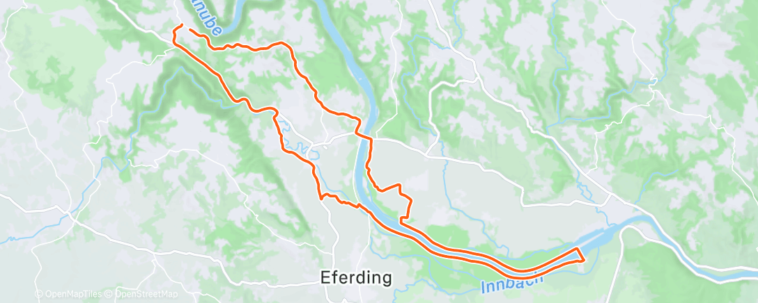 Map of the activity, Fahrt am Morgen