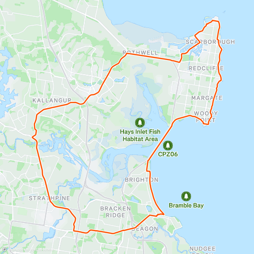 N. Brisbane Chain Gang 1 53.7 km Cycling Route on Strava
