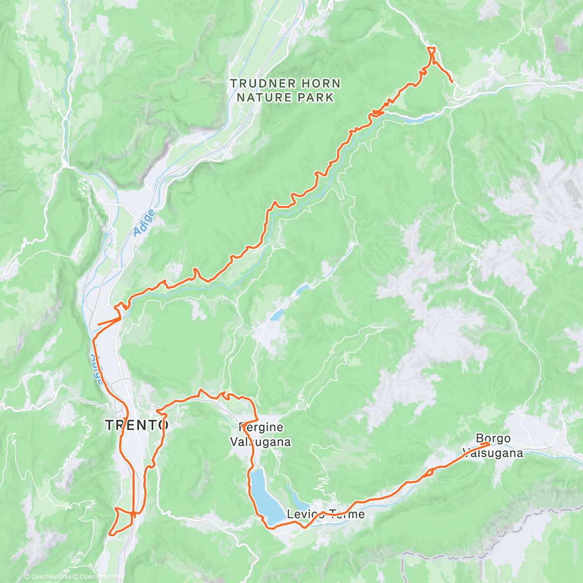 Карта физической активности (Pedalata mattutina)