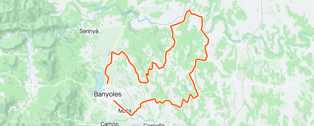 Карта физической активности (Bicicleta por la tarde)