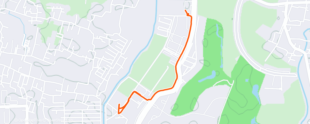 Map of the activity, Outdoor walk
