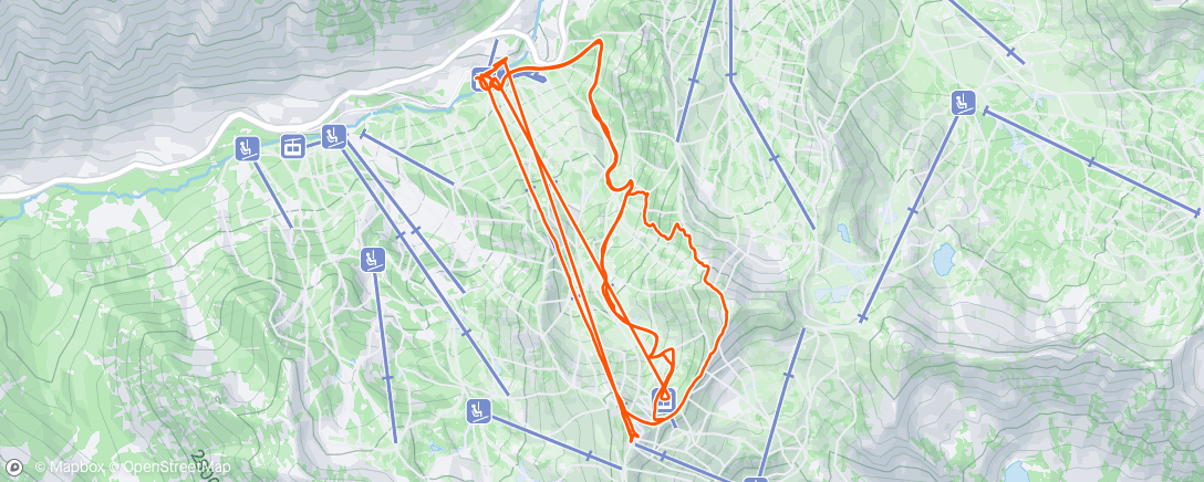 Map of the activity, Afternoon Alpine Ski